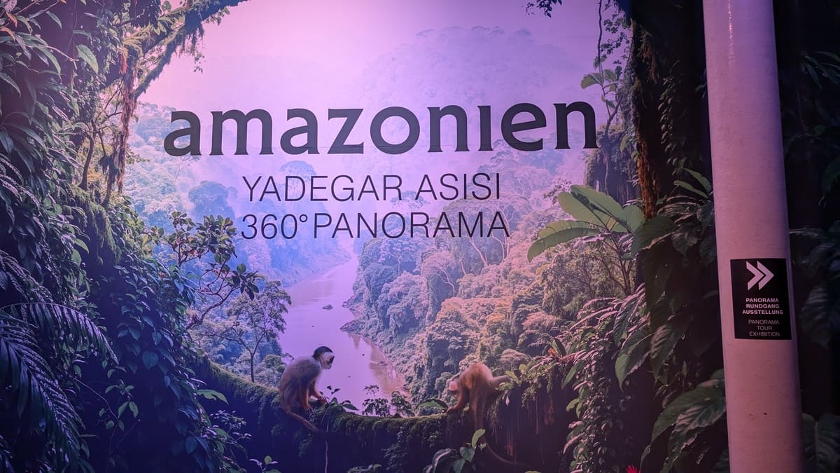 Eindrücke von der 360° Panorama Ausstellung im Gasometer Pforzheim - Amazonien von Yadegar Asisi